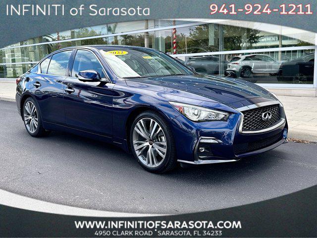 used 2022 INFINITI Q50 car, priced at $33,998