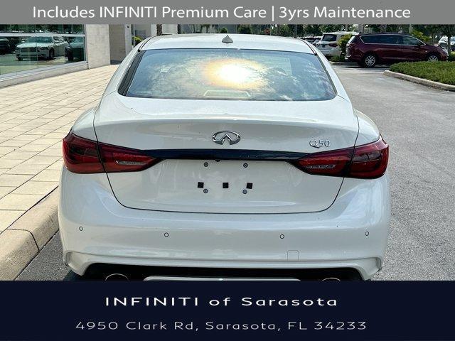 new 2024 INFINITI Q50 car, priced at $53,160