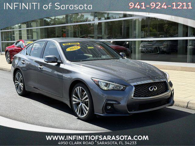 used 2022 INFINITI Q50 car, priced at $31,998