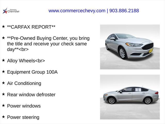 used 2017 Ford Fusion car, priced at $12,175