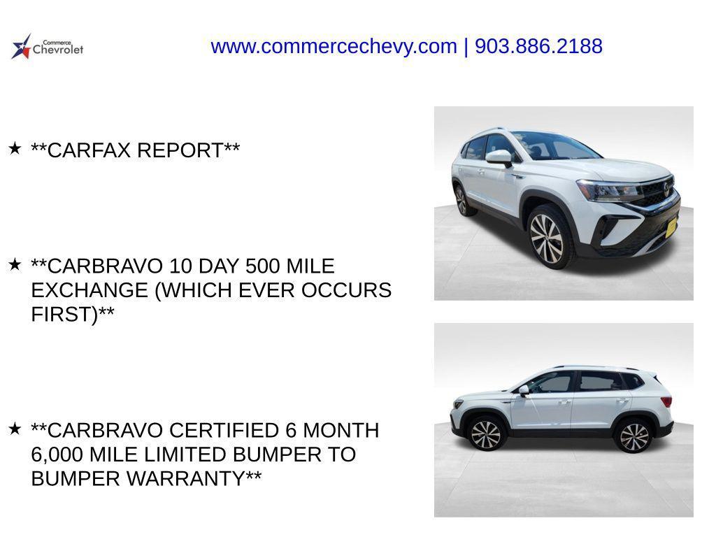 used 2024 Volkswagen Taos car, priced at $22,630