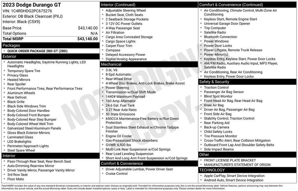 used 2023 Dodge Durango car, priced at $26,897