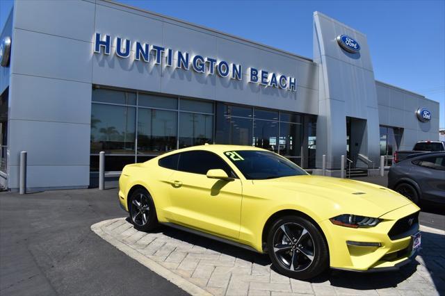 used 2021 Ford Mustang car, priced at $24,490