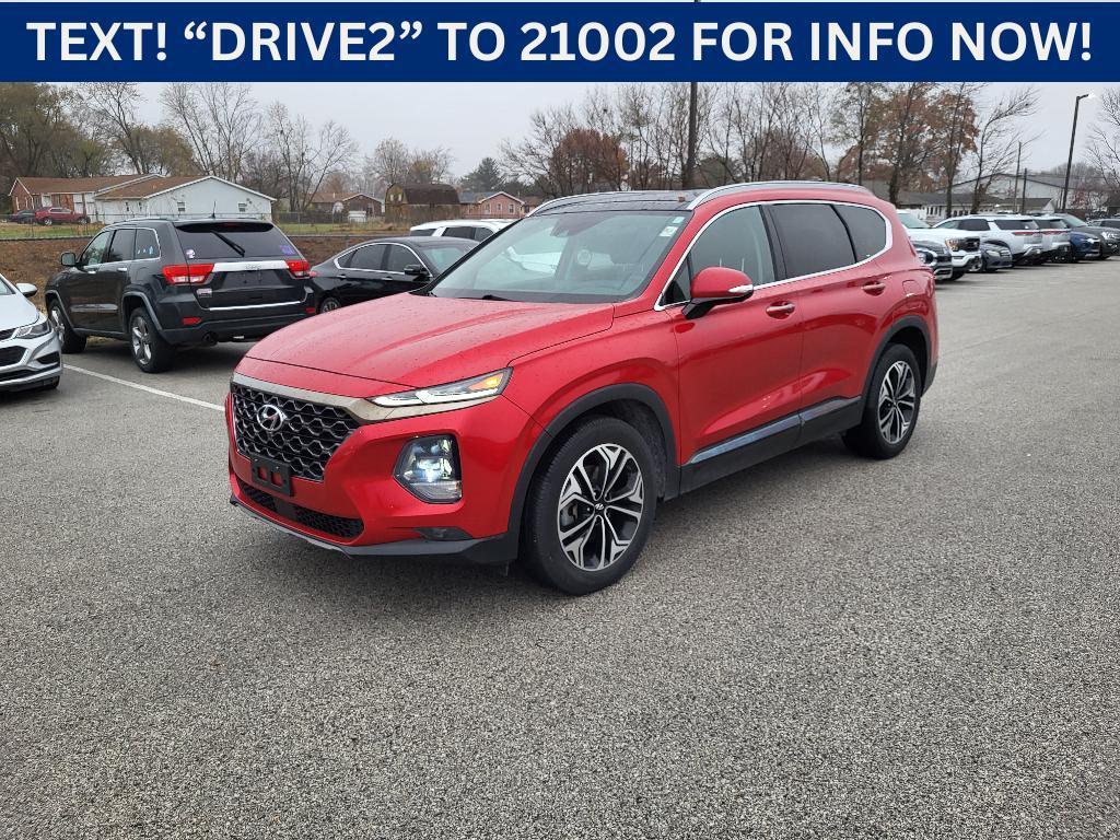 used 2020 Hyundai Santa Fe car, priced at $19,500