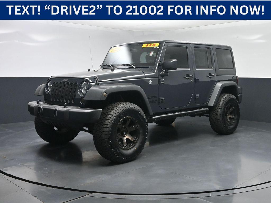 used 2016 Jeep Wrangler Unlimited car, priced at $24,500