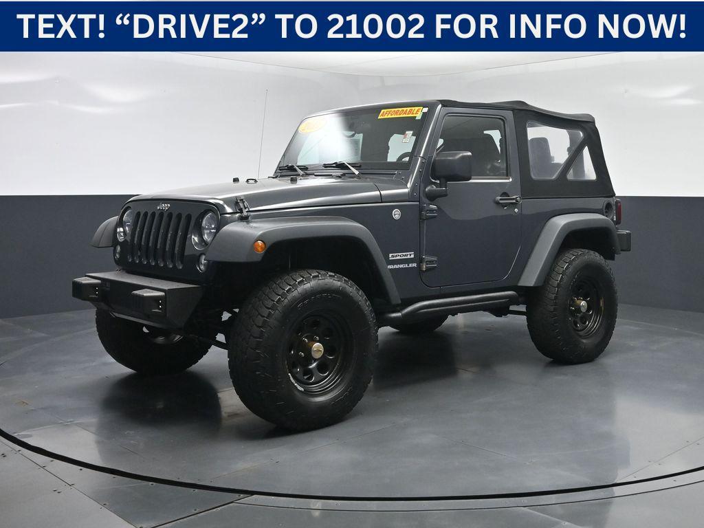 used 2017 Jeep Wrangler car, priced at $19,500