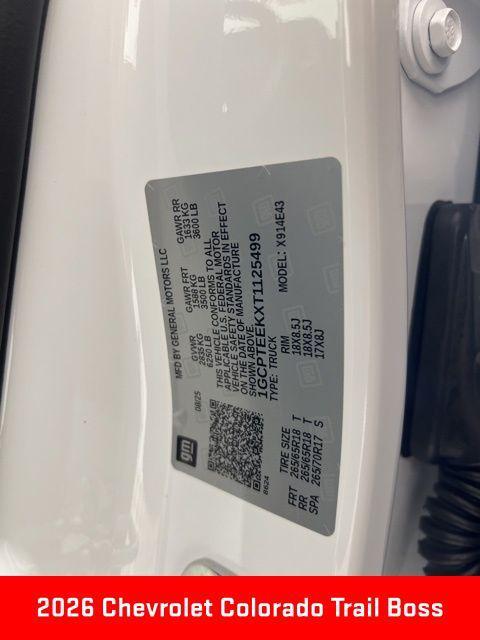 new 2026 Chevrolet Colorado car, priced at $45,870