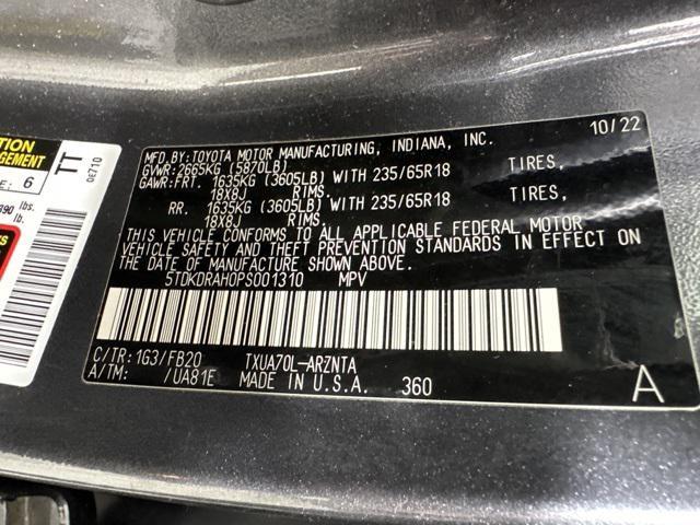 used 2023 Toyota Highlander car, priced at $33,416
