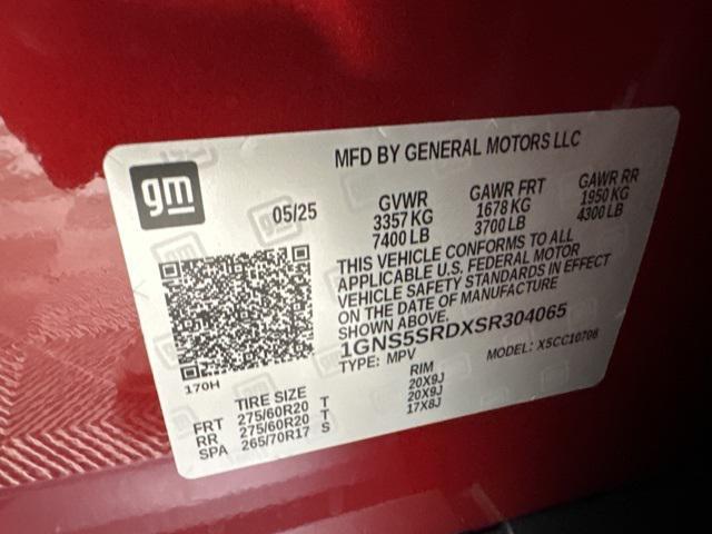 new 2025 Chevrolet Tahoe car, priced at $76,290