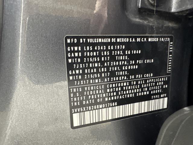 used 2024 Volkswagen Taos car, priced at $19,391