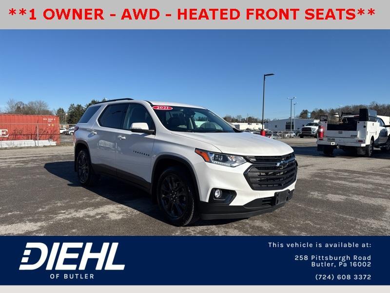 used 2021 Chevrolet Traverse car, priced at $25,487