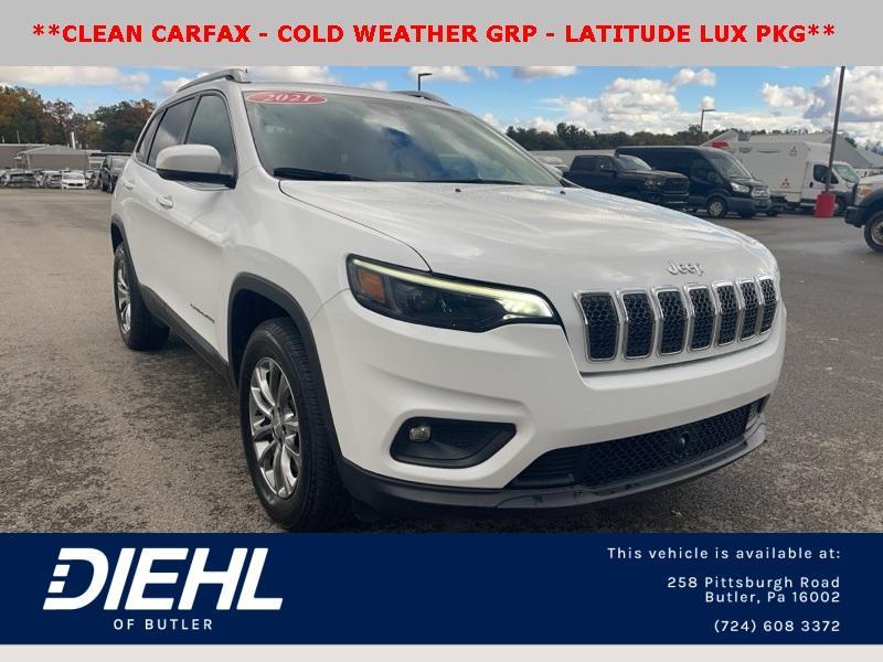 used 2021 Jeep Cherokee car, priced at $23,317