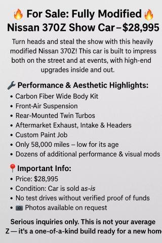 used 2014 Nissan 370Z car, priced at $28,995