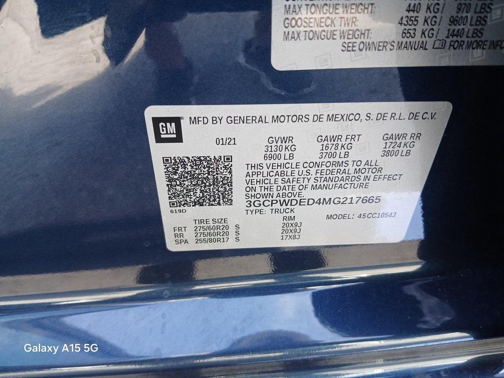 used 2021 Chevrolet Silverado 1500 car, priced at $21,999