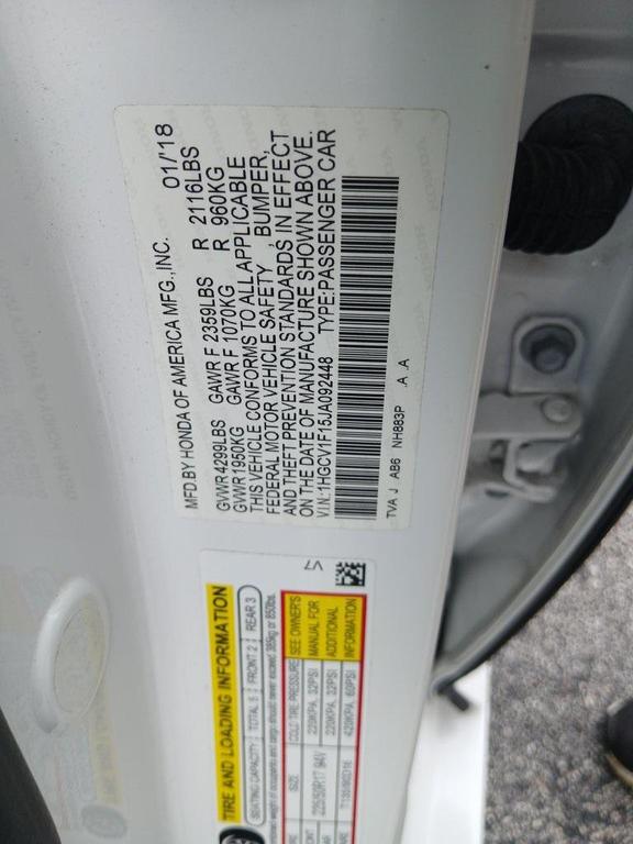 used 2018 Honda Accord car, priced at $21,995