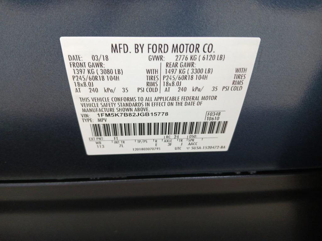 used 2018 Ford Explorer car, priced at $15,987