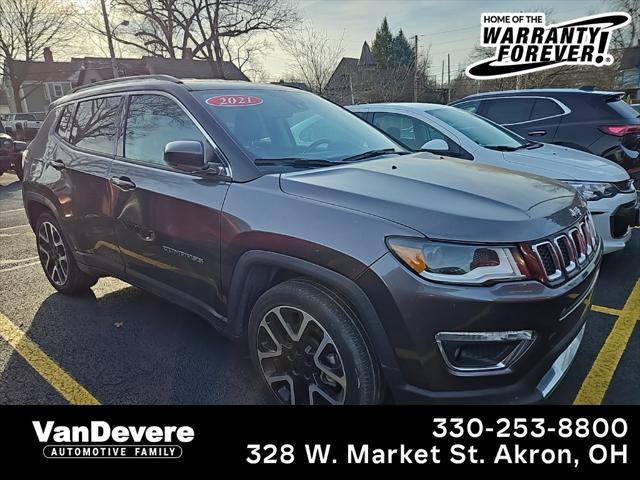 used 2021 Jeep Compass car, priced at $18,795