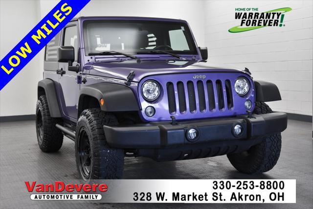 used 2017 Jeep Wrangler car, priced at $21,995