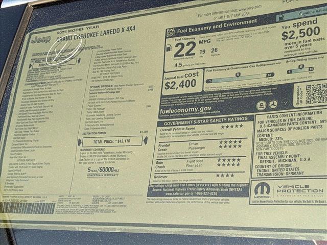 new 2025 Jeep Grand Cherokee car, priced at $39,010