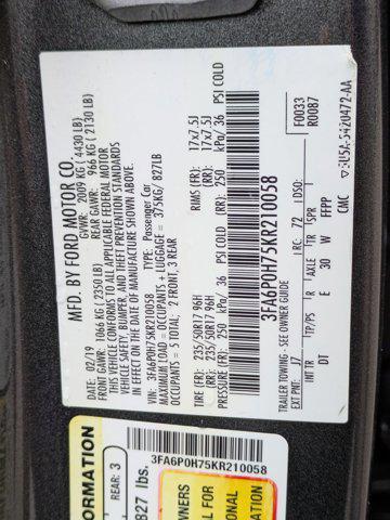 used 2019 Ford Fusion car, priced at $14,790