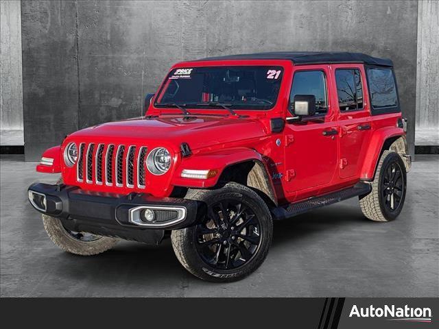 used 2021 Jeep Wrangler Unlimited 4xe car, priced at $29,290