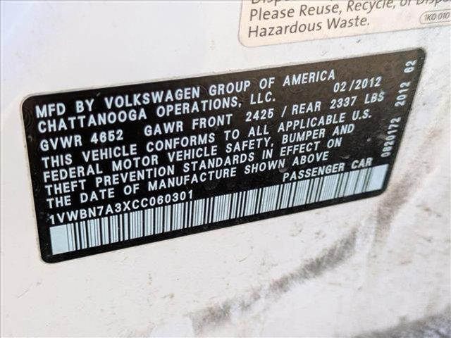 used 2012 Volkswagen Passat car, priced at $8,290