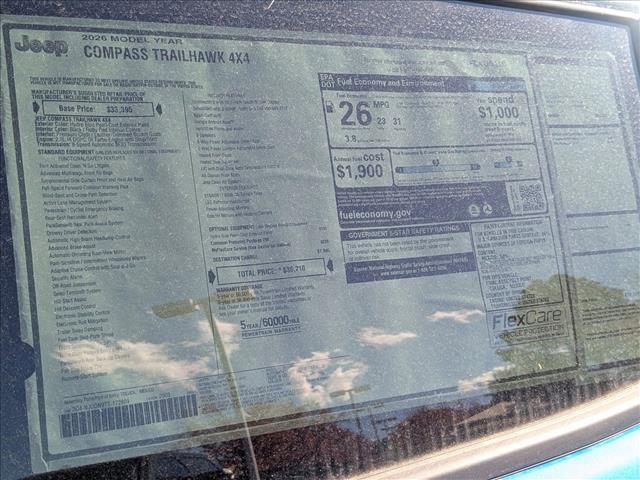 new 2026 Jeep Compass car, priced at $36,509