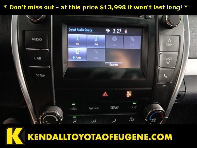 used 2016 Toyota Camry car, priced at $13,998