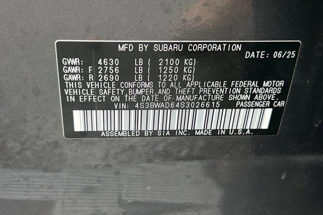 new 2025 Subaru Legacy car, priced at $31,659