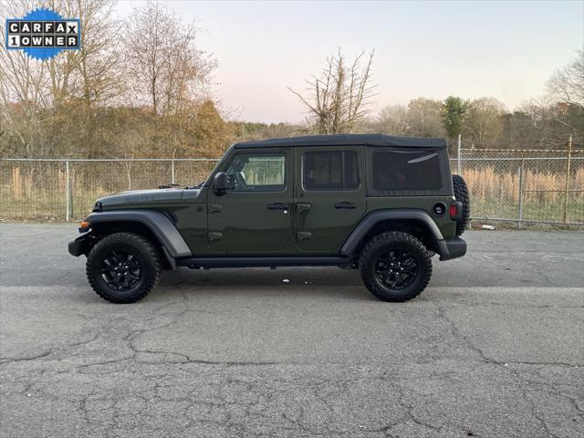 used 2021 Jeep Wrangler Unlimited car, priced at $33,385