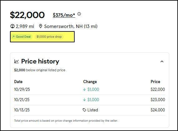 used 2025 Subaru Impreza car, priced at $22,000