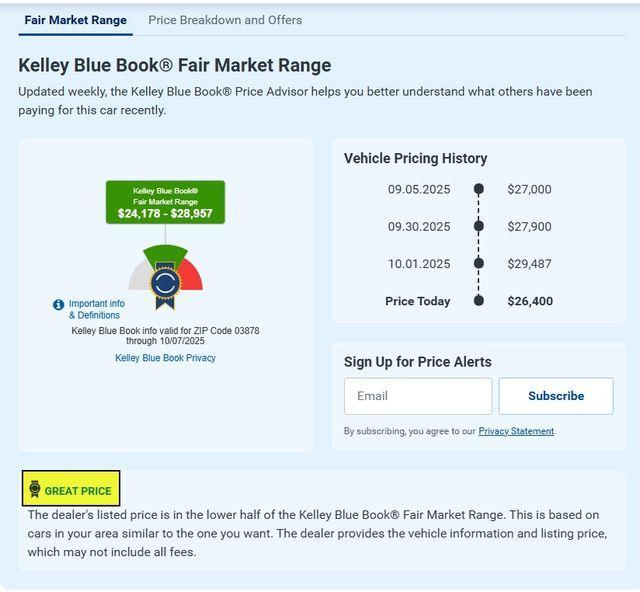 used 2024 Subaru Legacy car, priced at $26,400