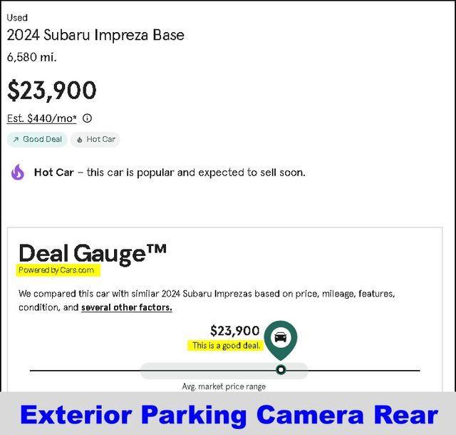 used 2024 Subaru Impreza car, priced at $23,900