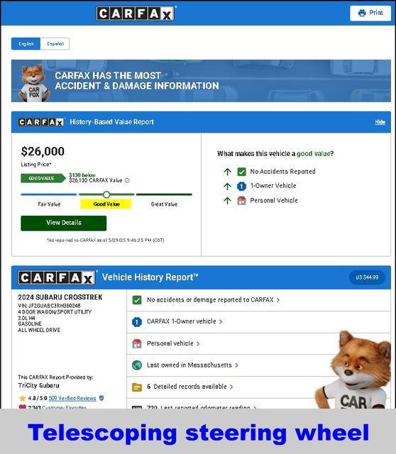 used 2024 Subaru Crosstrek car, priced at $26,000