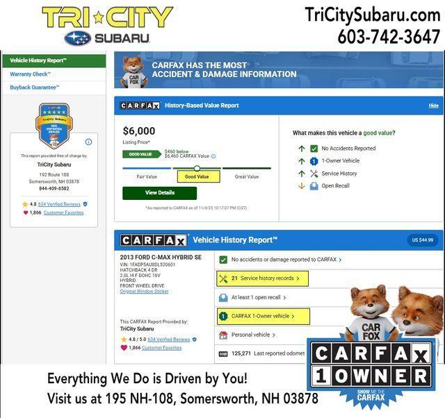 used 2013 Ford C-Max Hybrid car, priced at $6,000