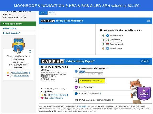 used 2019 Subaru Outback car, priced at $21,000