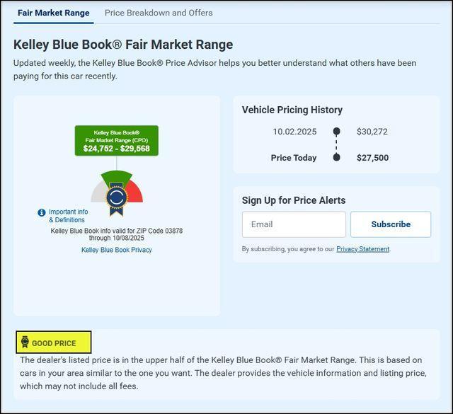 used 2025 Subaru Legacy car, priced at $27,500