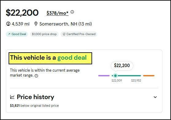 used 2025 Subaru Impreza car, priced at $22,200