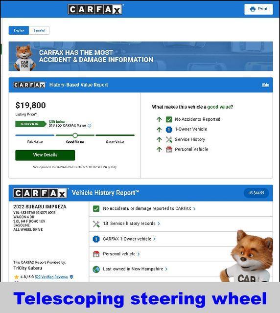 used 2022 Subaru Impreza car, priced at $19,800
