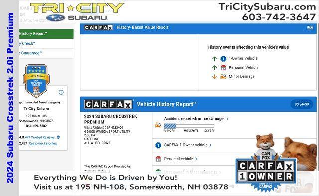 used 2024 Subaru Crosstrek car, priced at $27,556