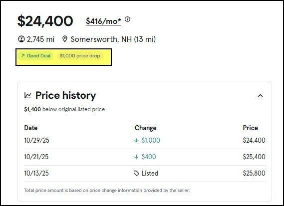 used 2025 Subaru Impreza car, priced at $24,400