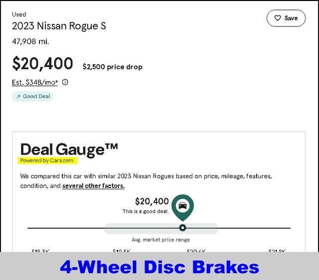 used 2023 Nissan Rogue car, priced at $20,400