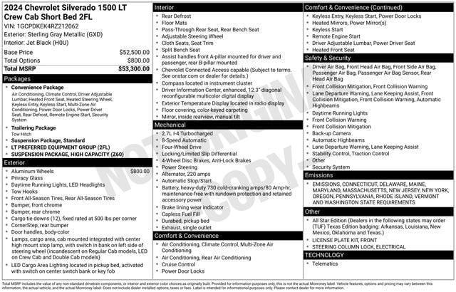 used 2024 Chevrolet Silverado 1500 car, priced at $43,471