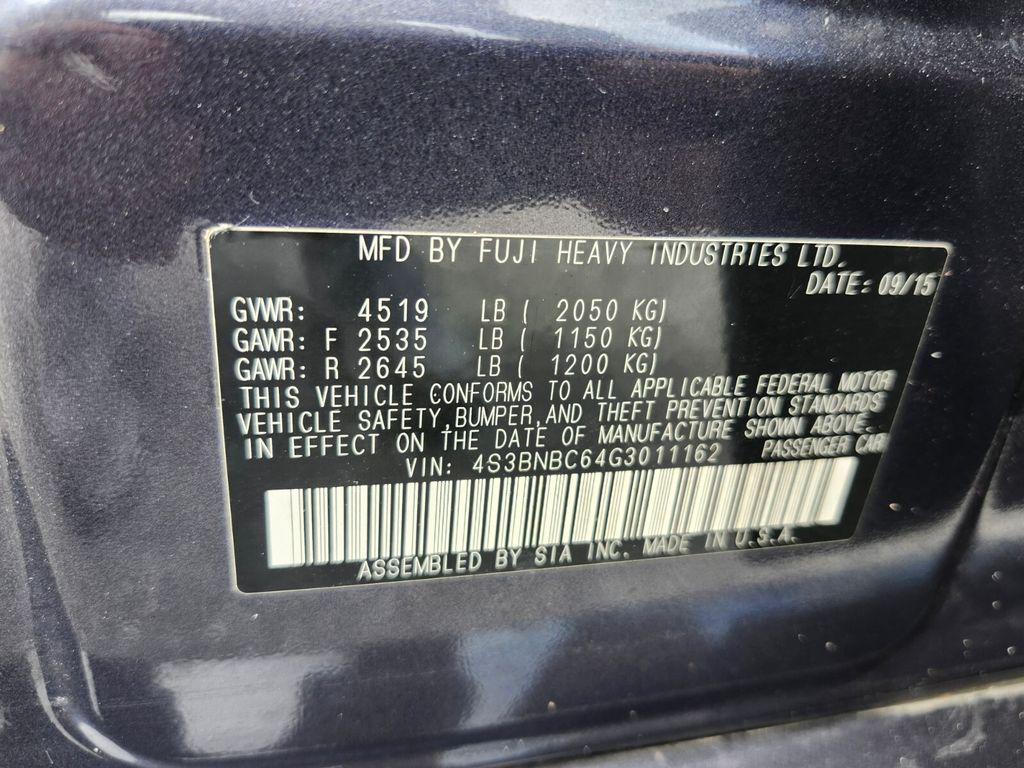 used 2016 Subaru Legacy car, priced at $11,925