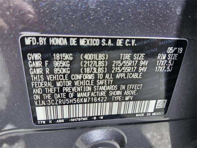 used 2019 Honda HR-V car, priced at $19,156