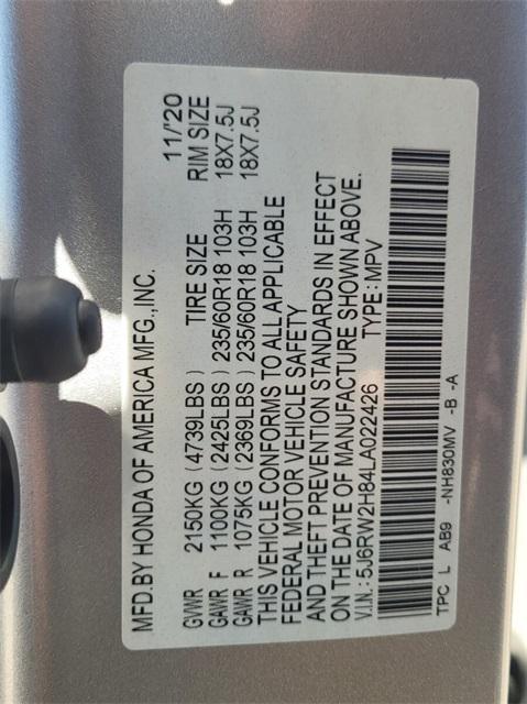 used 2020 Honda CR-V car, priced at $23,999