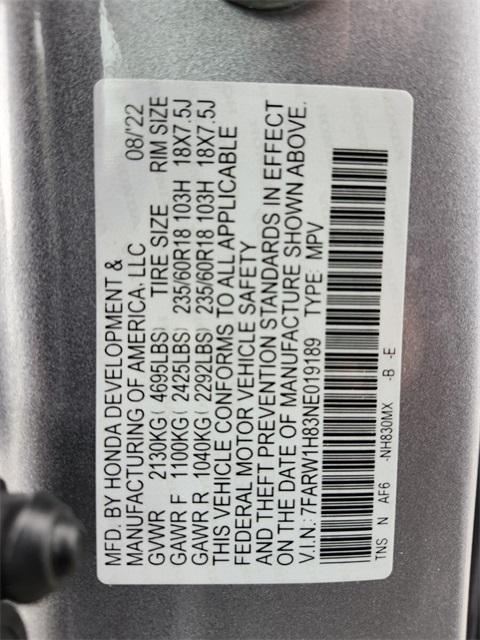 used 2022 Honda CR-V car, priced at $28,205