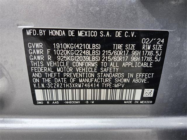 used 2024 Honda HR-V car, priced at $25,660