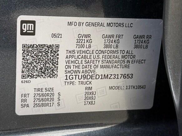 used 2021 GMC Sierra 1500 car, priced at $36,837