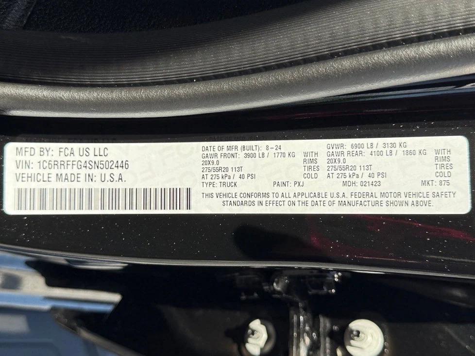 used 2025 Ram 1500 car, priced at $48,988